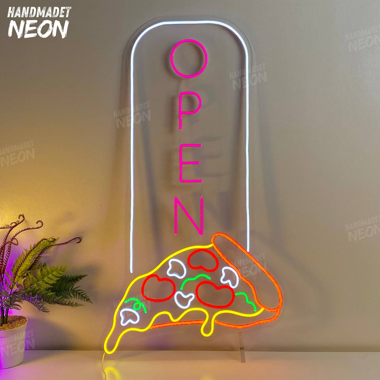 Open Pizza Neon Sign