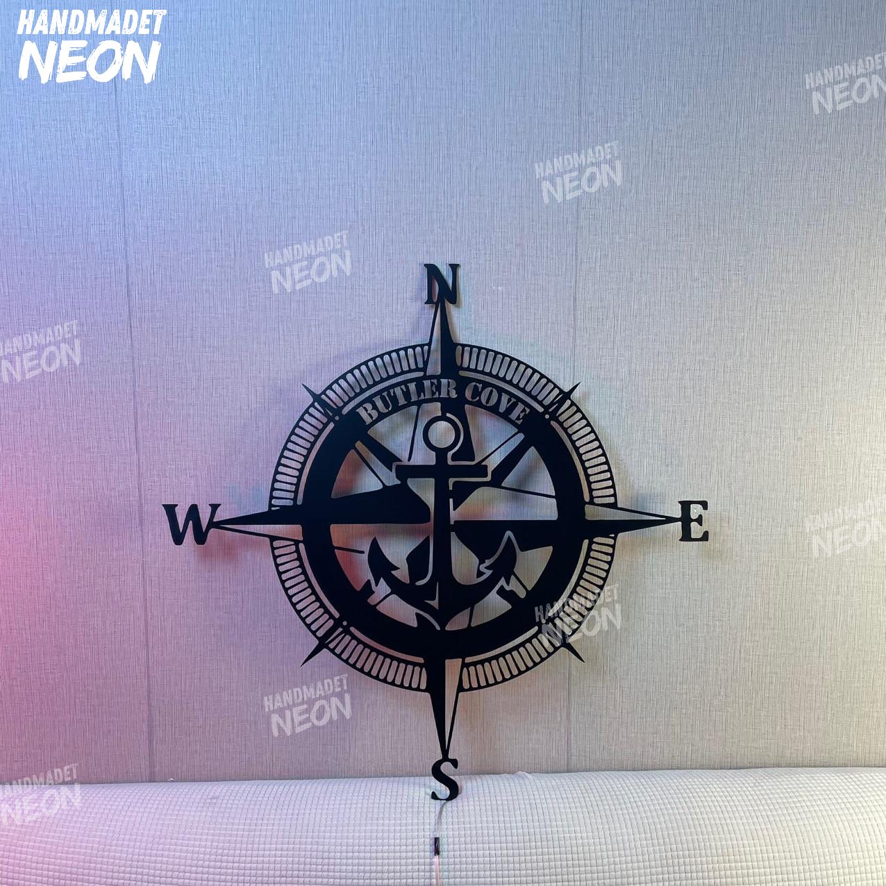 Custom Nautical Compass and Anchor